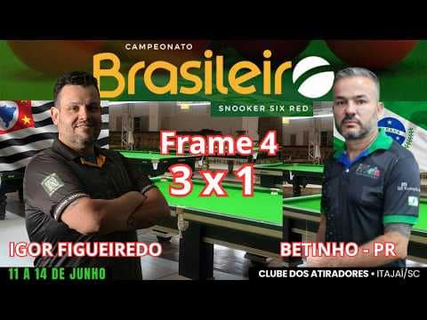 Capa: FRAME 4 - IGOR FIGUEIREDO SP  x BETINHO PR - CAMPEONATO BRASILEIRO DE  SIX RED 2026 | ITAJAÍ | SC