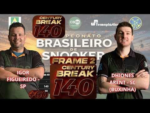 Capa: FRAME 2 - IGOR FIGUEIREDO X BUXINHA   | CENTURY BREAK  | CAMPEONATO BRASILEIRO DE SNOOKER 2026 | RJ
